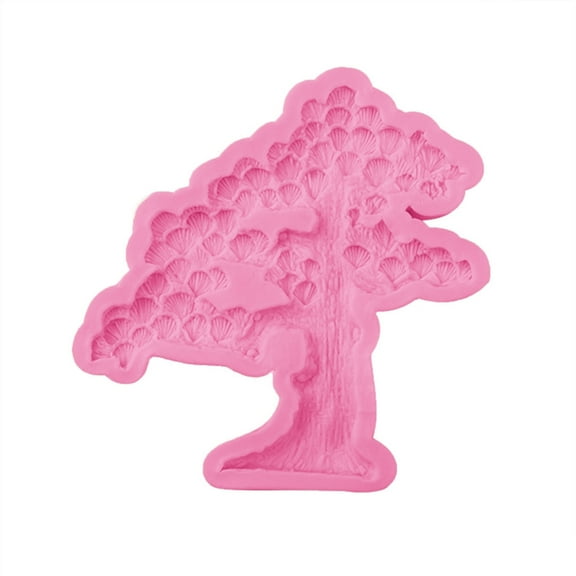 Pine Tree Silicone Mold Fondant Cake Mold Holiday DIY Baking Tool for Making Chocolate, Candy, Baking Decoration