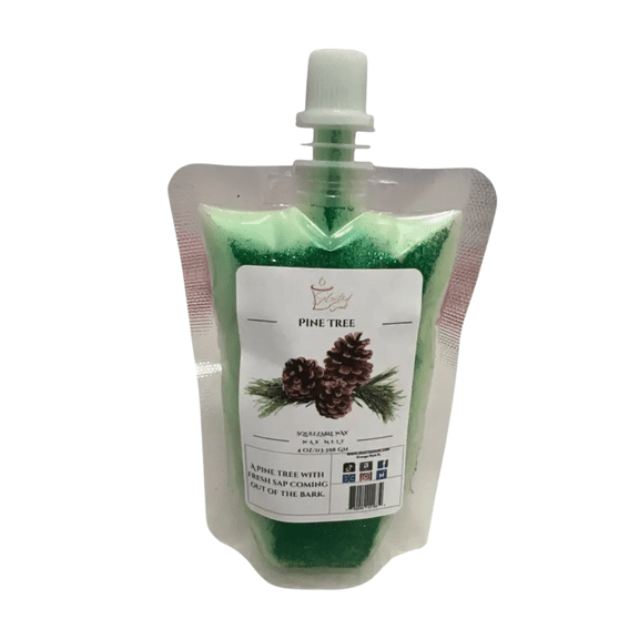 Pine Tree Squeezable Wax Melt Long Lasting Pine Fragrance Wax (4Ounces)
