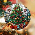 thumbnail image 1 of Pine Tree Stained Glass Ornaments, Pine Tree Ornament,Pine Tree Christmas Tree Ornament, Xmas Decorations YgISNF, 1 of 4