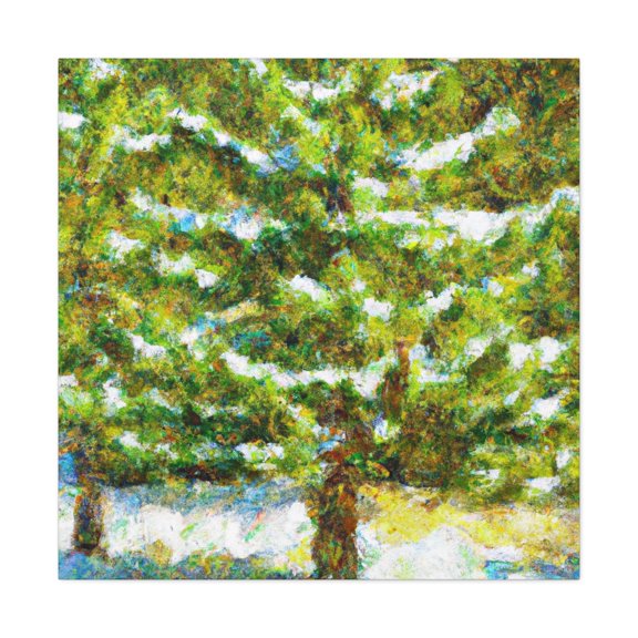 "Pine Tree in Impressionism" - Canvas