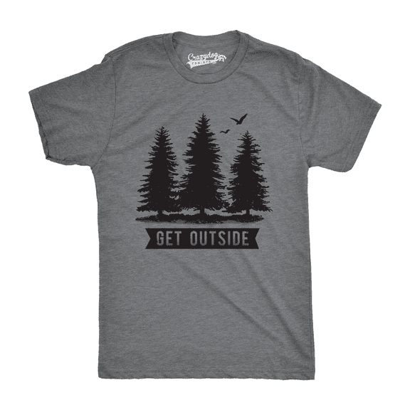 Pine Trees Get Outside Cool Outdoor Adventure T Shirt Graphic Tees