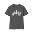 thumbnail image 1 of Pine Trees, Gildan Unisex Softstyle T-Shirt, Minimalist Graphic Tee, S-3XL, 1 of 3