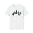 thumbnail image 1 of Pine Trees, Gildan Unisex Softstyle T-Shirt, Minimalist Graphic Tee, S-3XL, 1 of 3