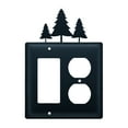 thumbnail image 1 of Village Wrought Iron EGO-20 Single GFI & Outlet - Pine Trees, 1 of 2