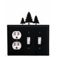thumbnail image 1 of Pine Trees Single Outlet CUSTOM Product Double Switch Cover, 1 of 2