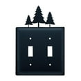 thumbnail image 1 of Pine Trees Switch Cover Double - Black, 1 of 1