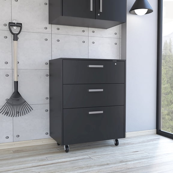 Pine Wood Cabinet - Smooth Sliding Drawers - Workspace - Access Items Effortlessly