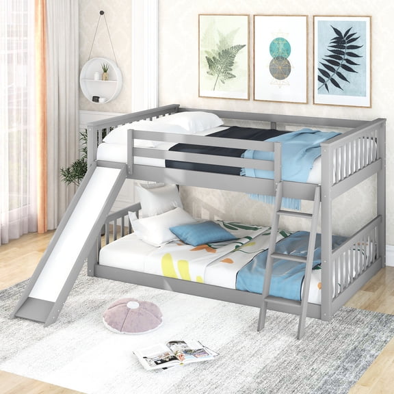 Pine Wood Construction - Full - length Guardrails for Safety - Family Use - Long - lasting Bunk Bed