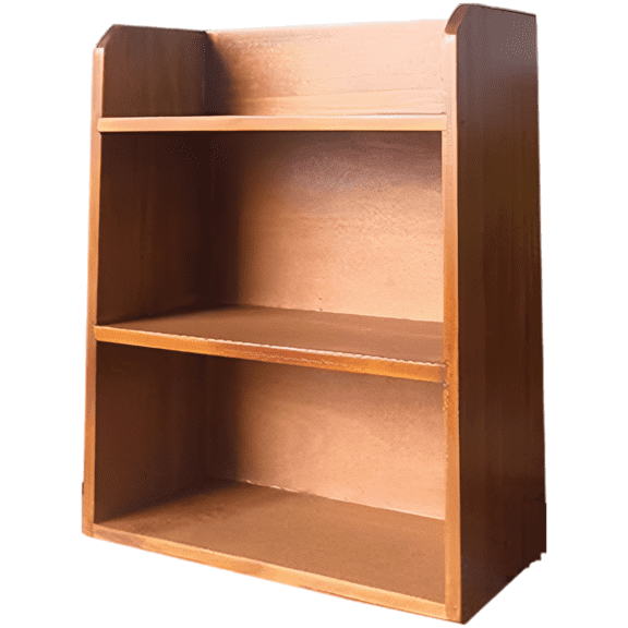 Pine Wood Desktop Storage Shelf, 12 x 9.8 x 4.3 in Rustic Display Organizer, Wall Mount Floating Rack for Cosmetics, Collectibles, Countertop Decor, Kitchen Spices