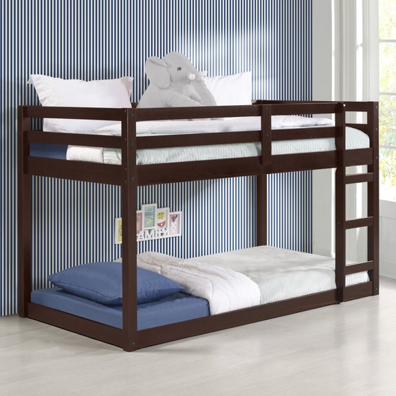 Pine Wood Frame, Slats Included | Twin Loft Bed for Bedroom Use, Right - Facing Front Ladder