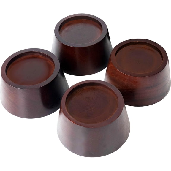 Pine Wood Furniture Risers Dark Brown 2 Inch