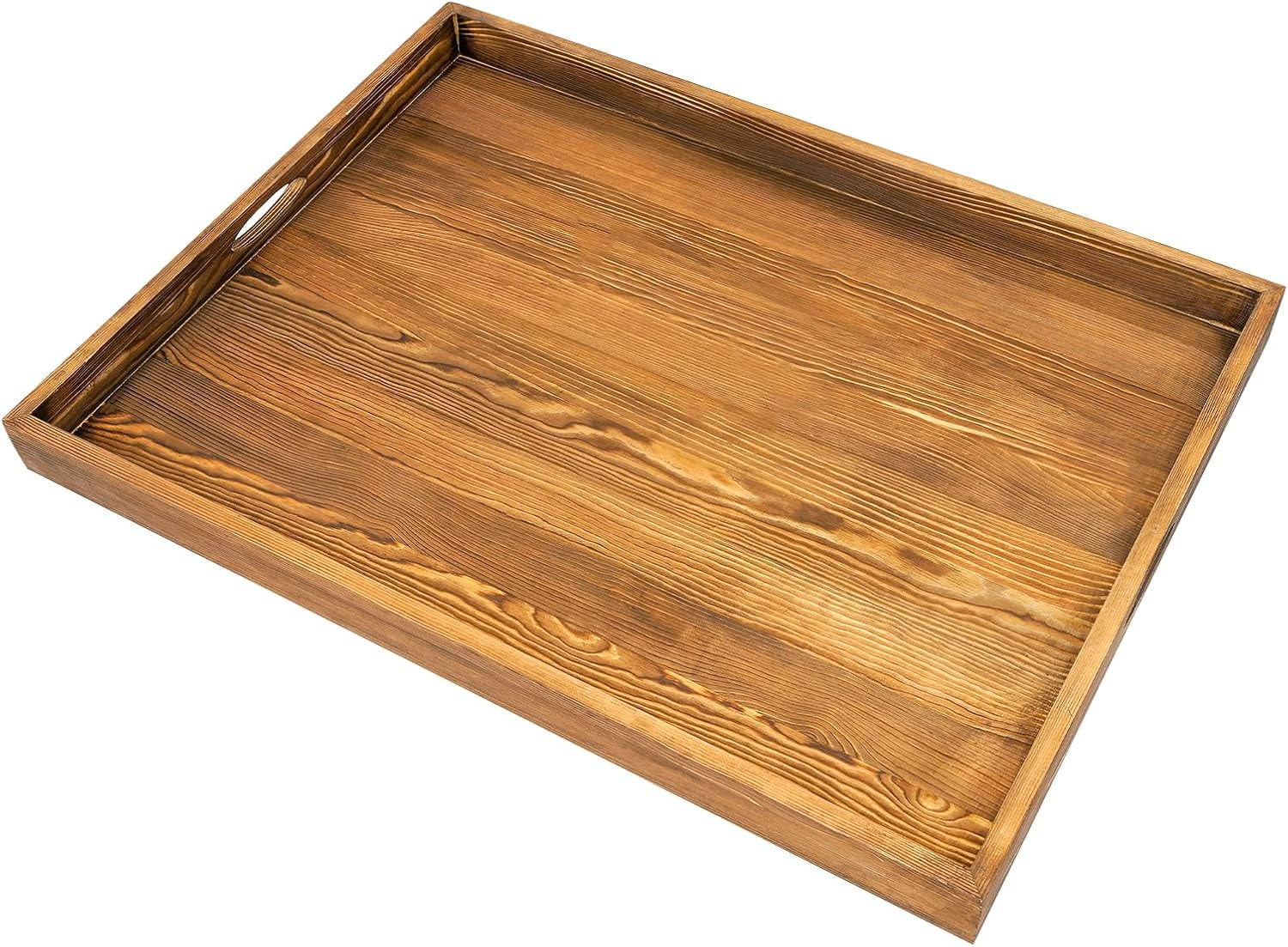 Pine Wood Noodle Board Stove Cover Stove Top Covers for Gas Burners and Electric Stove Decorative Tray Stove Cover Protector for Kitchen RV Cookware (Log Color)