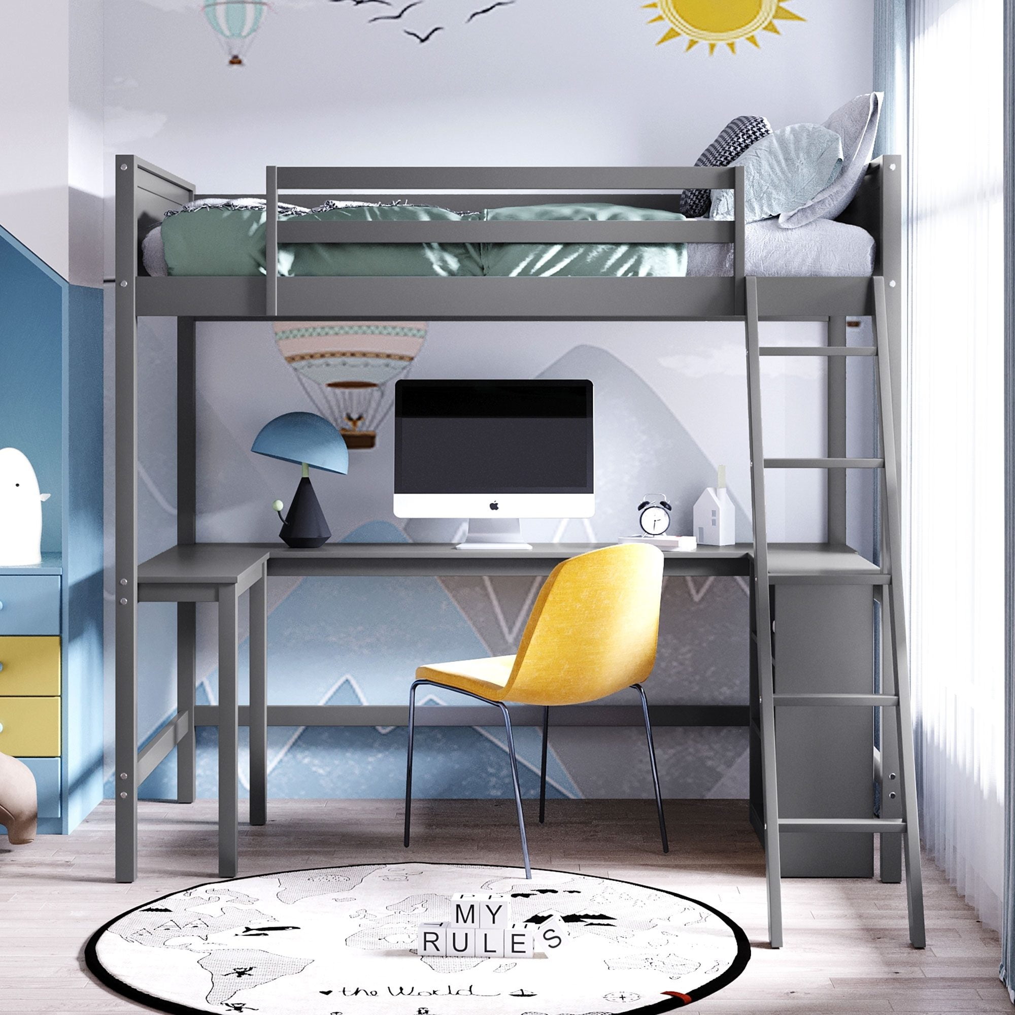 Gold loft bed deals