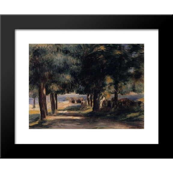 Pine Wood on the Cote d'Azur 20x24 Framed Art Print by Renoir, Pierre Auguste