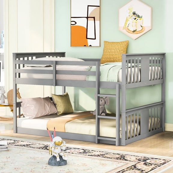 Pine and MDF Full Over Full Bunk Bed / Quality - Controlled Design