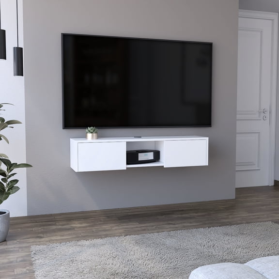 Pine and Particle Filler - Wall - Mounted for Space Saving - TV Setup - Long - term Use