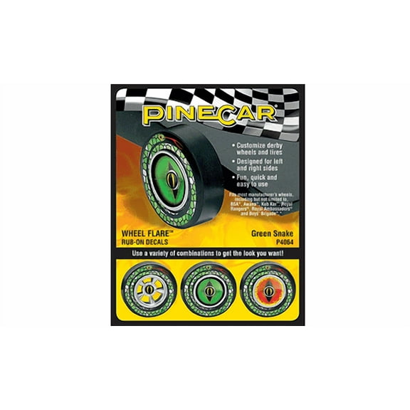 PineCar P4064 GREEN SNAKE WHEEL FLARE