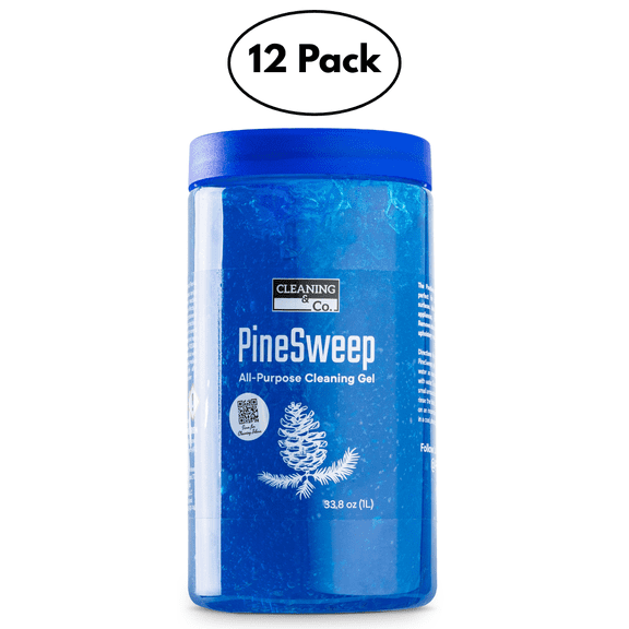 PineSweep All-Purpose Cleaning Gel with Pine Oil Multipurpose Household Cleaner for Bathroom, Kitchen, Floors, Laundry & More, 33.8 Fl Oz (Pack of 12)