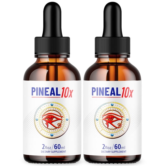 Pineal 10X Advanced Formula Brain Support Drops Pineal10X Maximum Strength Supplement 60 Servings