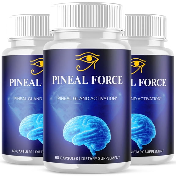 Pineal Force Advanced Formula Brain Support Pills Maximum Strength Supplement PinealForce 180 Capsules