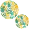thumbnail image 1 of Pineapple 2 Pack Pot Holders Trivets, Heat Resistant Hot Pads for Kitchen Table Decoration Trivets for Hot Dishes/Pot/Bowl/Teapot/Hot Pot Holders, 7" + 9.45", 1 of 7