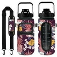 thumbnail image 1 of Pineapple 64 Oz Half Gallon Water Bottle with Sleeve - BPA Free Leakproof Sport Large Plastic Water Bottle with Straw Strap & Insulated Neoprene Holder Carrier Bag Great Gift for Women Men, 1 of 7