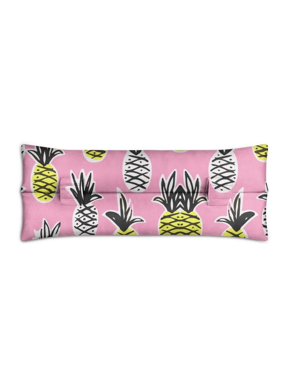 Pineapple Aesthetic Seat Belt Pillow - Vibrant Tropical Comfort for Post-Surgery Recovery