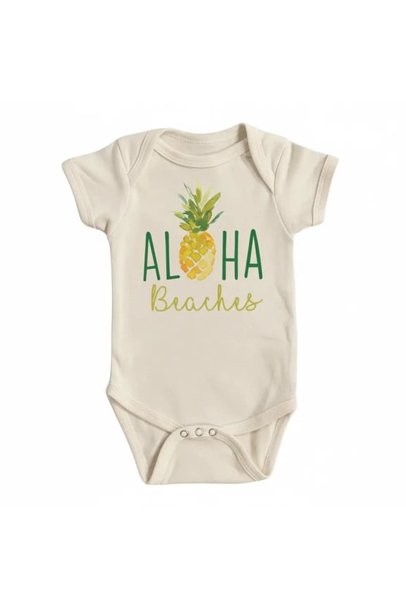 Pineapple Aloha Newborn Baby Bodysuit