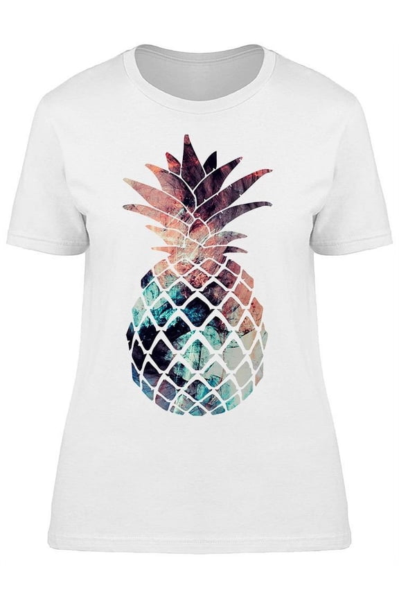 Pineapple Art Graphic T-Shirt Women -Image by Shutterstock, Female 3X-Large