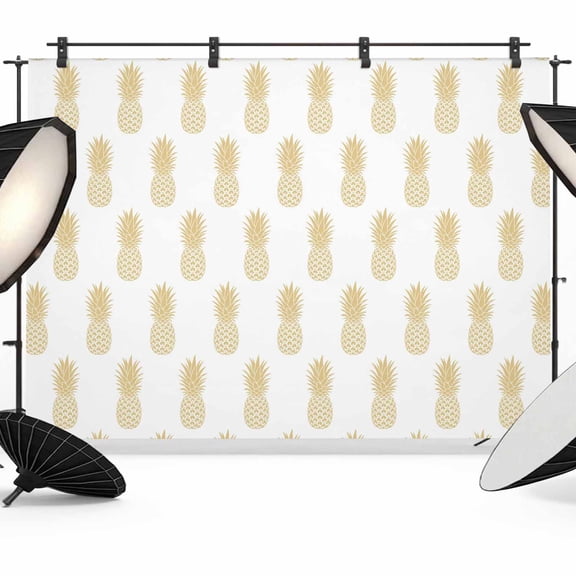 Pineapple Art Photography Backdrop 7x5FT, Vintage Fruit Yellow Modern Texture Photo Backdrops, Background for Photography Studio Photo Studio Background, Back Drop for Photoshoot