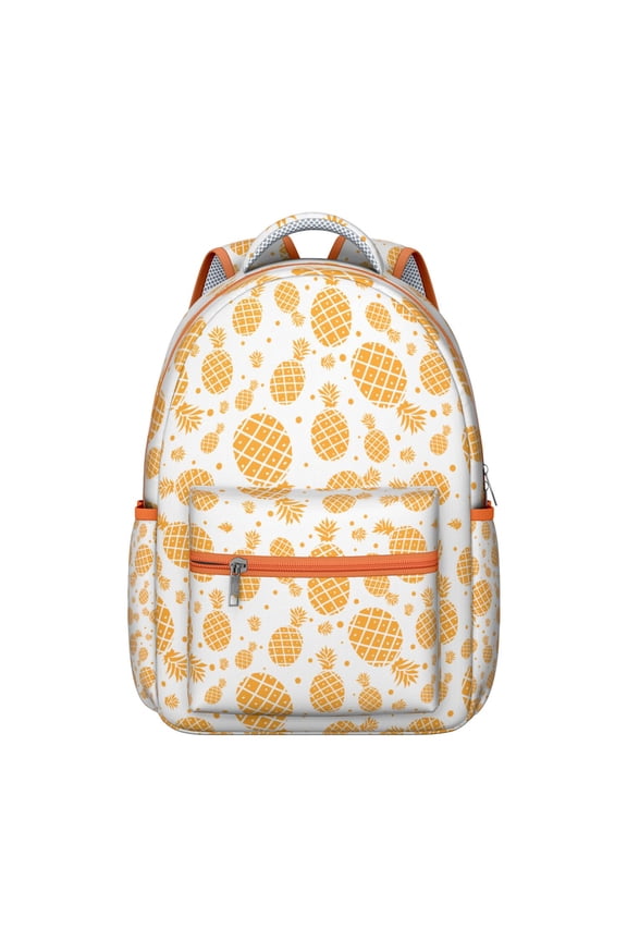 Pineapple Backpack with Side Pockets – Convenient for Water Bottle & Accessories, Large Main Compartment, Great for Daily Use