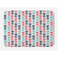 thumbnail image 1 of Pineapple Bath Mat, Island Pineapple Tropic Fruit Pattern Stamped Minimal Backdrop Pop Art, Non-Slip Plush Mat Bathroom Kitchen Laundry Room Decor, 29.5 X 17.5 Inches, Turquoise Coral White, Ambesonne, 1 of 2