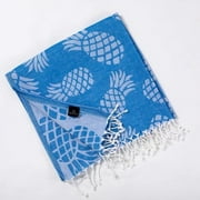 Pineapple Beach Towels - 100% Cotton Soft Quick-Dry Towel - 8 Colors Available - Blue