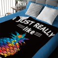 thumbnail image 1 of Pineapple Blanket Flannel Decorative Blanket Air Conditioning Blanket Throw Blanket Polyester Blanket,C,Flannel, 1 of 4