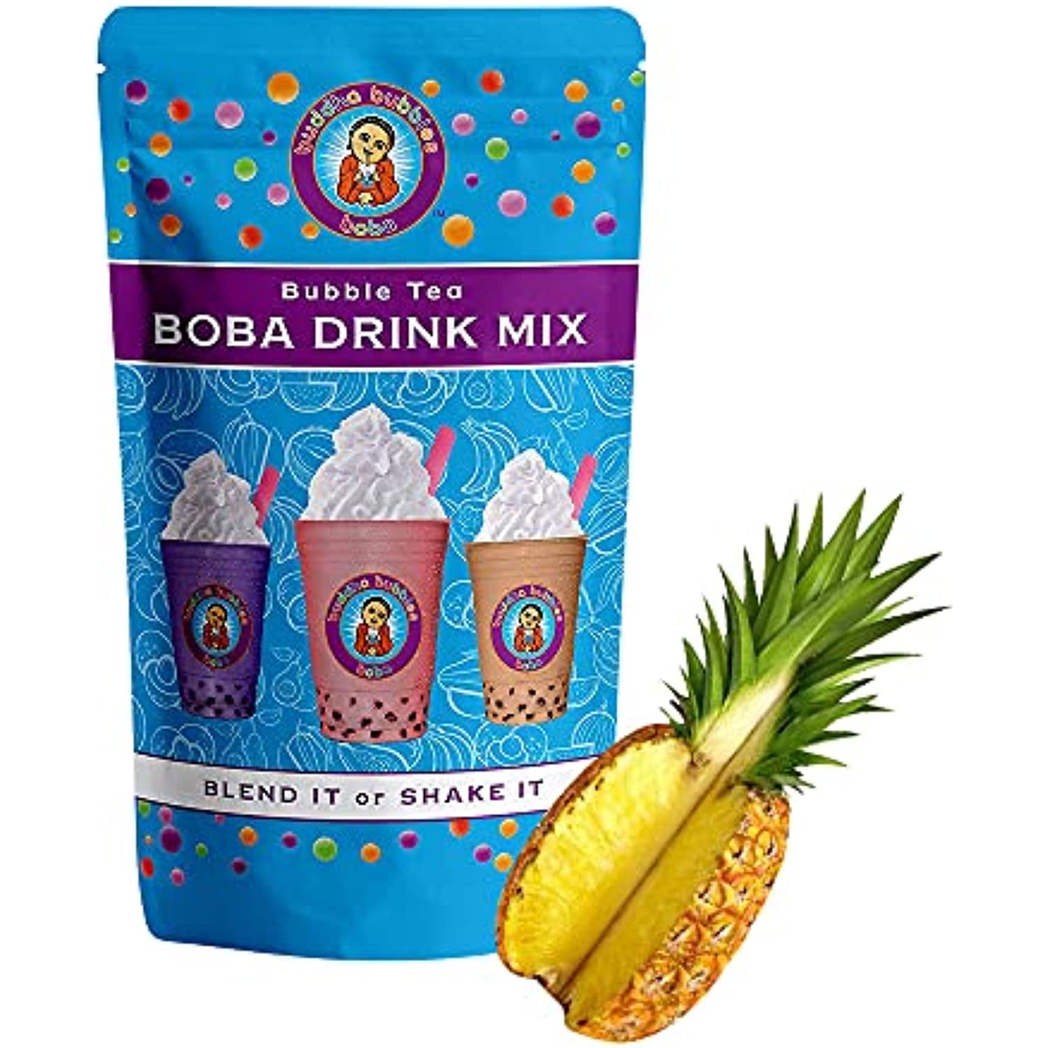 Pineapple Boba / Bubble Tea Drink Mix Powder By Buddha Bubbles Boba 10