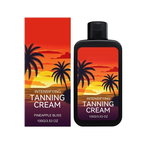 SZBAOAN Pineapple Body Tanning Cream,Dark Tone Tanning Accelerator Cream,Indoor & Outdoor Use,Sun-Kissed Bronze Glow