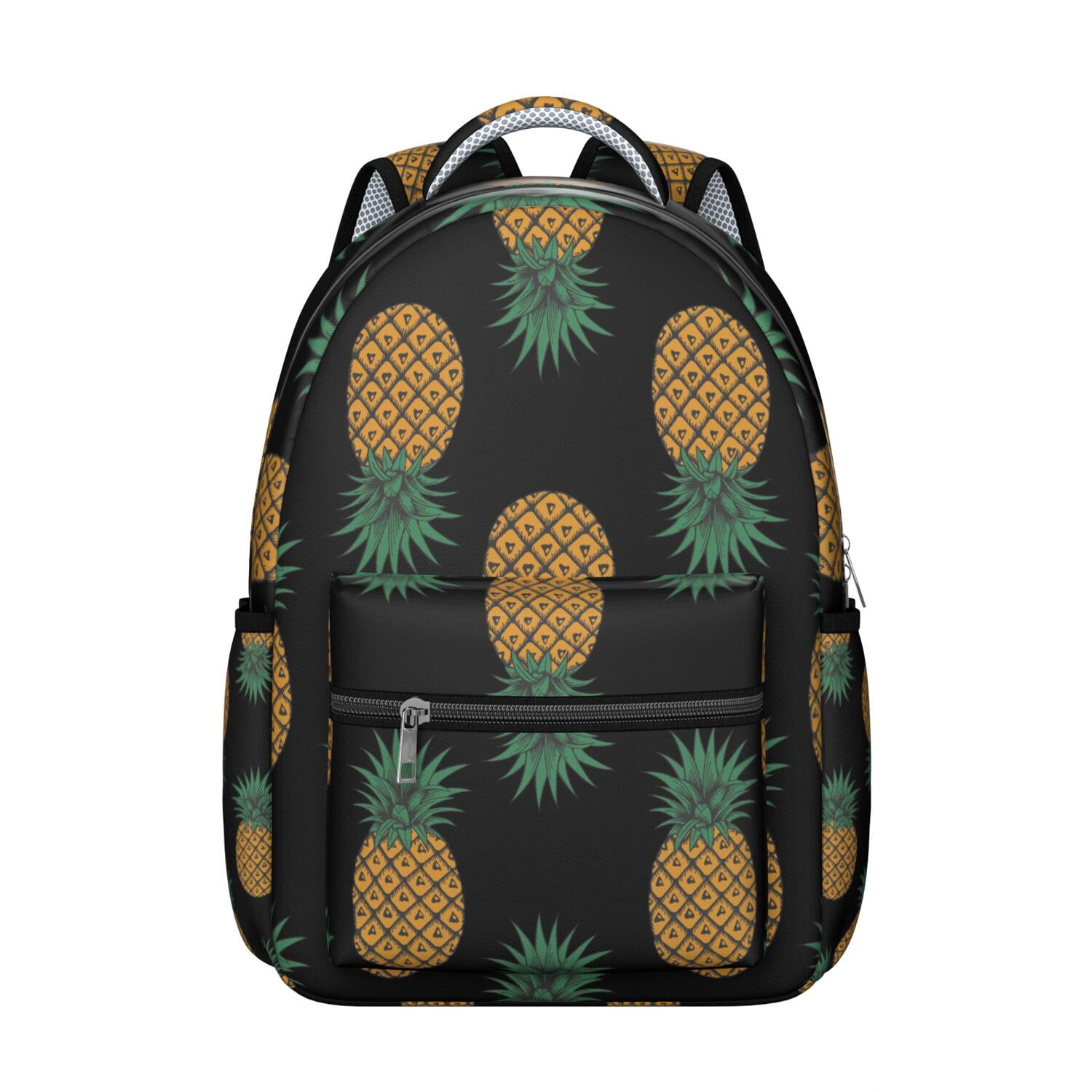 Pineapple Bookbag for School – Lightweight & Supportive, Large Capacity for Textbooks & Supplies, Adjustable Straps, Cute & Practical Design