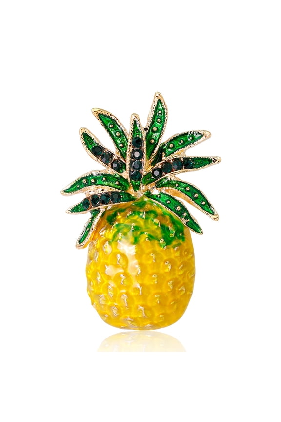 Pineapple Brooch Lapel Pin Pineapple Fruit Lapel Brooch Corsage Brooch Fruit Jewelry for Graduation Anniversary