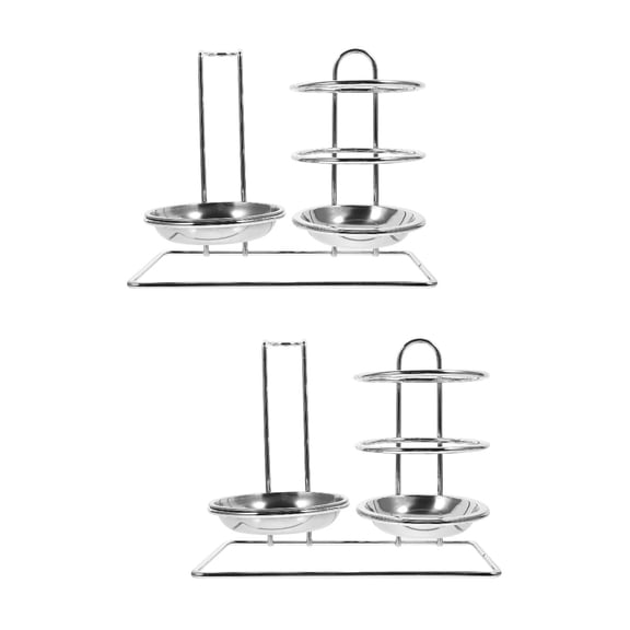 Pineapple Button 2 Count Spoon Rest Storage Rack Kitchen Spoons Ladle for and Chopsticks Holder