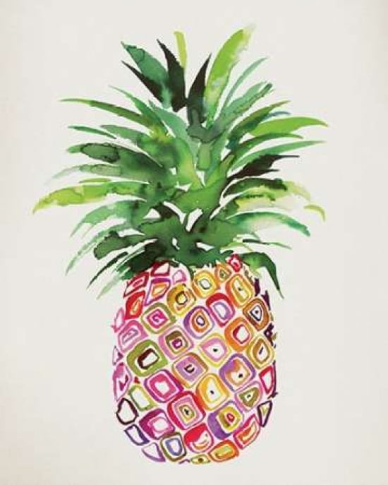 Pineapple Canvas Art - Summer Thornton (24 x 30)
