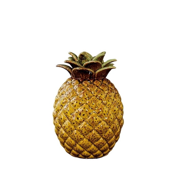 Pineapple Ceramic Tea Canister With Sealed Lid Creative Home Storage Cabinet Ornament