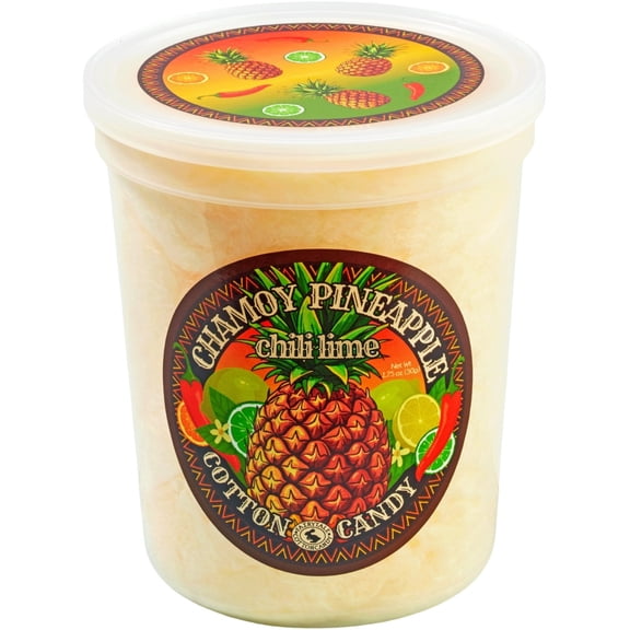 All-Natural Pineapple Chili Lime Cotton Candy, Allergen-Free, 1.75oz
