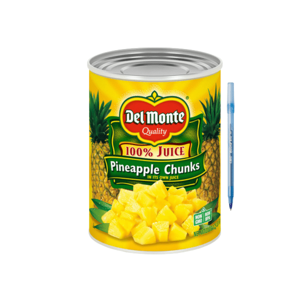 Pineapple Chunks in 100% Juice, Canned Fruit 20 oz