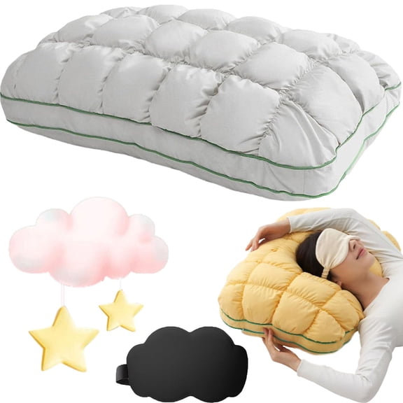 Pineapple Cloud-Like Pillow, Pineapple Cloud-Like Down Pillow, Balanced Softness and Support, Fluffy Support Bed PineapplePillow, Mellow Sleep Pillow, Plush,CloudLike Bounce