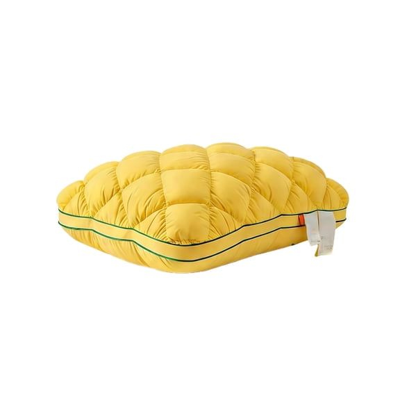 Pineapple Cloud Shaped Pillow Polyester Blend Material Soft Supportive Cushion for Back Side Stomach Sleepers Home Bed Sofa Decor