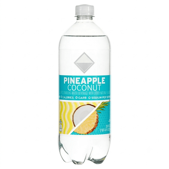 Pineapple Coconut Sparkling Water, 33.8 fl oz, Bottle