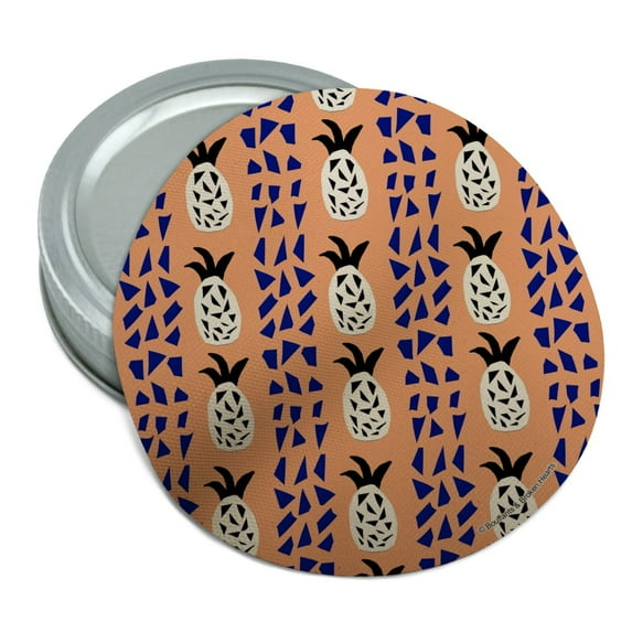 Pineapple Collage Round Rubber Non-Slip Jar Gripper Lid Opener