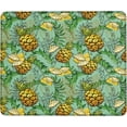 thumbnail image 1 of Pineapple Computer Mouse Pad Leaf Plants Tropical Fruit Cartoon Mint Green Yellow Wipeable Polyester Rubber Decorative Desk Mat Perfect for Home Library or Office Work (9.5"x7.9"), 1 of 6