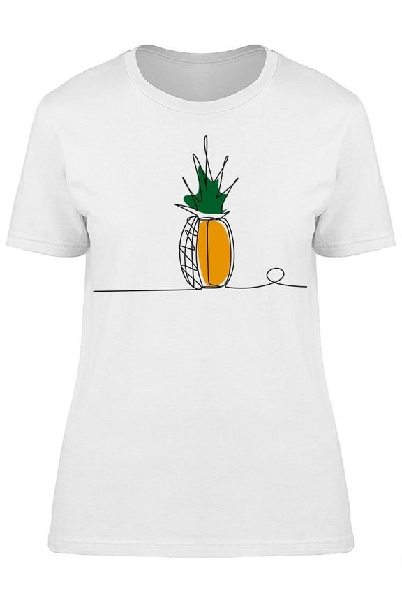 Pineapple Continuous Line  Tee Women's -Image by Shutterstock