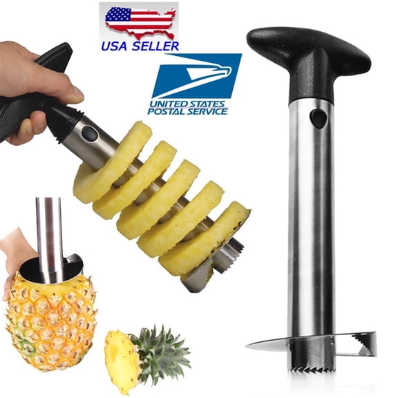 Pineapple Corer Slicer Peeler Cutter Easy Kitchen Fruit Tools Stainless Steel